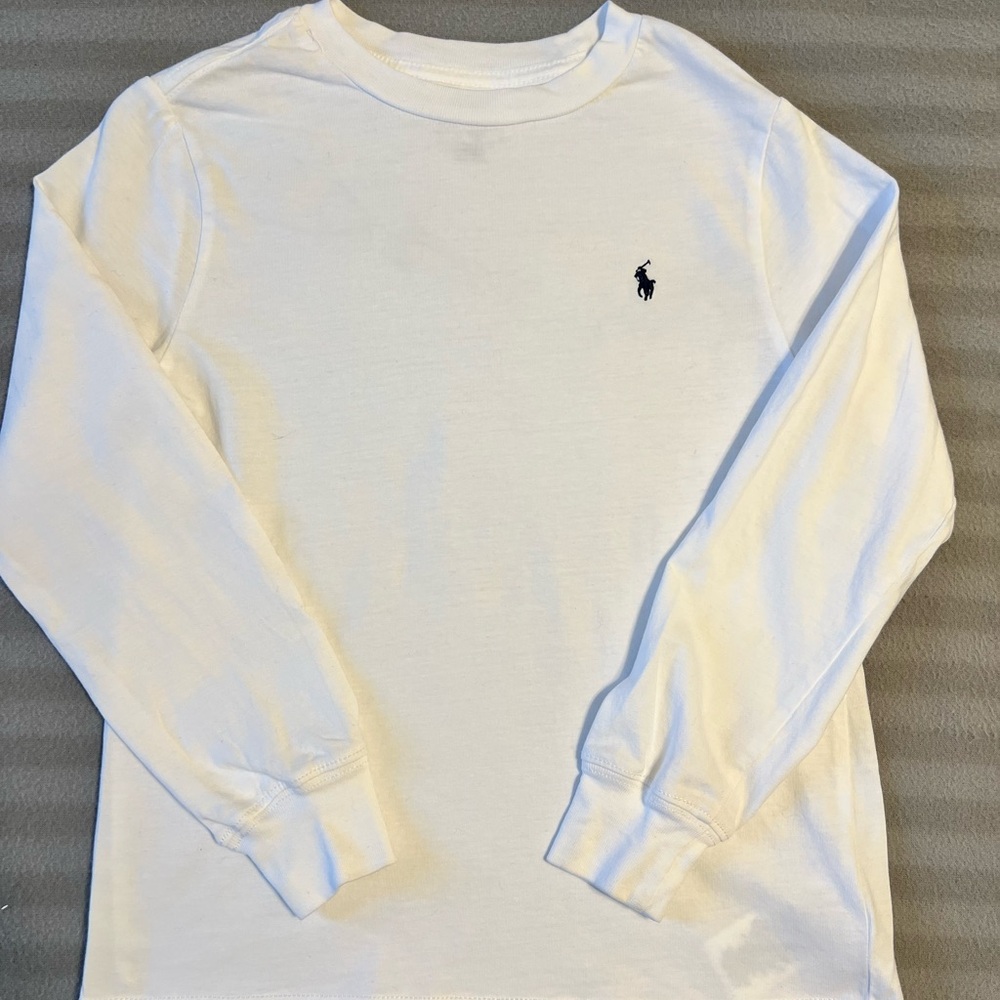 Polo by Ralph Lauren White Long Sleeve Tee